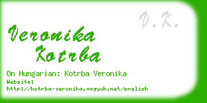 veronika kotrba business card